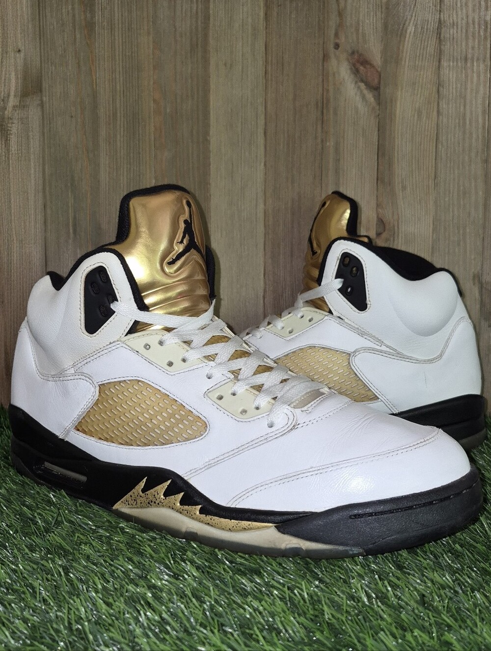 AIR JORDAN 5 RETRO "OLYMPIC GOLD" Men's Size 14